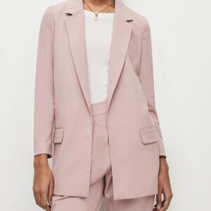 NEW AllSaints Aleida Lightweight Tri Blazer Pale Orchid Pink Size 4